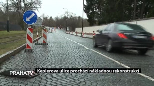 Keplerova ulice prochází nákladnou rekonstrukcí