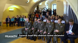 Generál Josef Bílý obdržel čestné občanství