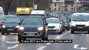 V roce 2017 se v Praze stalo 23 tisíc nehod