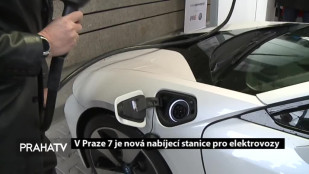 V Praze 7 je nová nabíjecí stanice pro elektrovozy