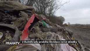 U Buštěhradu probíhá likvidace černé skládky