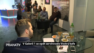 V Galerii 1 se opět servírovalo Vostrý kafe