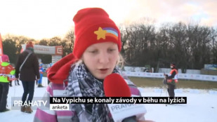 Na Vypichu se konaly závody v běhu na lyžích