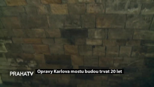 Opravy Karlova mostu budou trvat 20 let