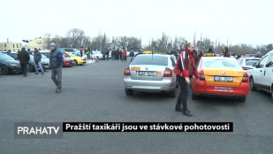 Pražští taxikáři jsou ve stávkové pohotovosti