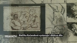 Malířka Kočendová vystavuje i dědova díla