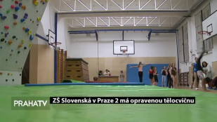 ZŠ Slovenská v Praze 2 má opravenou tělocvičnu