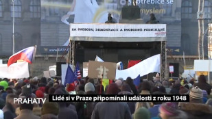  Lidé si v Praze připomínali události z roku 1948