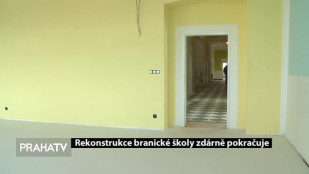 Rekonstrukce branické školy zdárně pokračuje