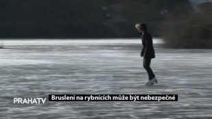 Bruslení na rybnících může být nebezpečné