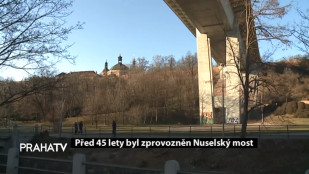 Před 45 lety byl zprovozněn Nuselský most