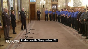 Praha ocenila členy složek IZS