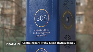 Centrální park Prahy 13 má chytrou lampu