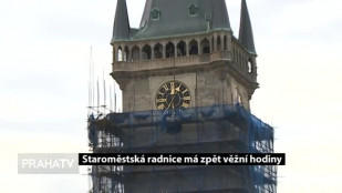 Staroměstská radnice má zpět věžní hodiny