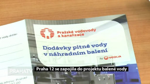 Praha 12 se zapojila do projektu balené vody