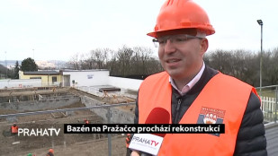 Bazén na Pražačce prochází rekonstrukcí