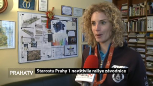 Starostu Prahy 1 navštívila rallye závodnice