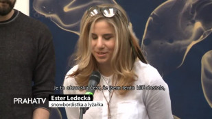 Ester Ledecká převzala symbolický klíč od Prahy