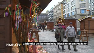 Václavské velikonoční trhy lákají nejenom Pražany