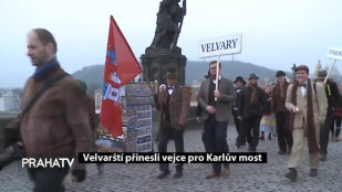 Velvarští přivezli vejce pro Karlův most