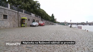 Náplavka na Rašínově nábřeží se promění