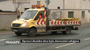 Oprava Libušské ulice byla slavnostně zahájena