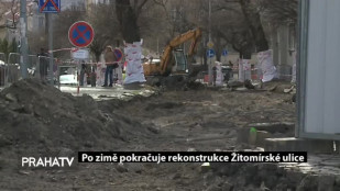 Po zimě pokračuje rekonstrukce Žitomírské ulice