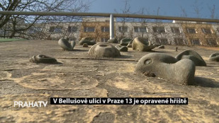 V Bellušově ulici v Praze 13 je opravené hřiště 