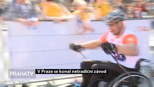 V Praze 1 se konal závod pro vozíčkáře