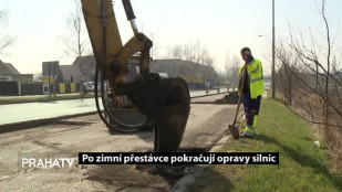 Po zimní přestávce pokračují opravy silnic