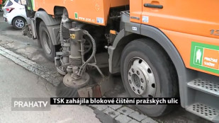 TSK zahájila blokové čištění pražských ulic