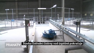 Stavba Ústřední čístírny vod úspěšně pokračuje 