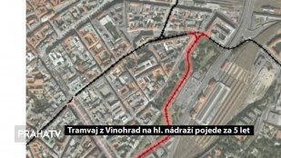 Tramvaj z Vinohrad na hl. nádraží pojede za 5 let