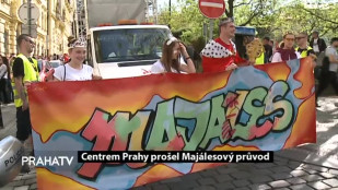 Centrem Prahy prošel Majálesový průvod