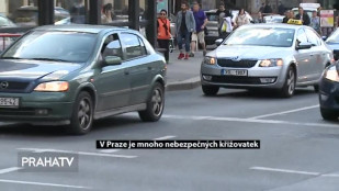 V Praze je mnoho nebezpečných křižovatek