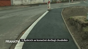 V Byšicích se konečně dočkají chodníků