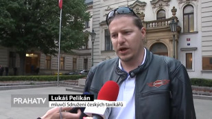 Taxikáři jednali s premiérem v demisi