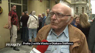 Praha 2 uctila Vlastu a Otakara Štáflovy