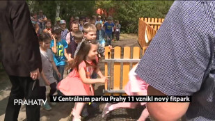 V Centrálním parku Prahy 11 vznikl nový fitpark