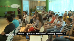 Praha 13 přivítala zahraniční studenty Erasmu +