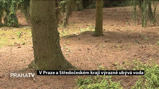 V Praze a Středočeském kraji výrazně ubývá voda 