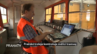 Pražské troleje kontroluje měřící tramvaj