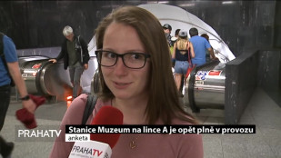 Stanice Muzeum na lince A je opět plně v provozu