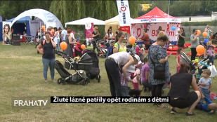 Žluté lázně patřily opět rodinám s dětmi