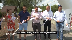 Na okraji Prahy vznikla nová cyklostezka