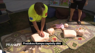 Pražskou Kampu zaplnily děti 