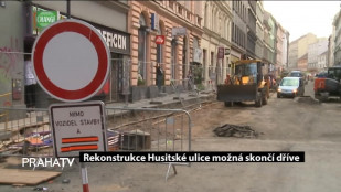 Rekonstrukce Husitské ulice možná skončí dříve