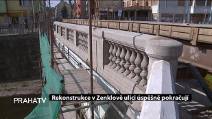 Rekonstrukce v Zenklově ulici úspěšně pokračují