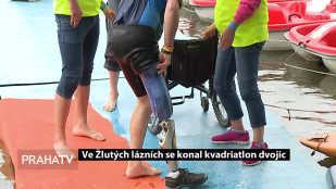 Ve Žlutých lázních se konal kvadriatlon dvojic