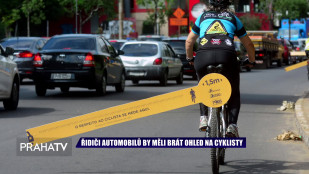 Řidiči automobilů by měli brát ohled na cyklisty